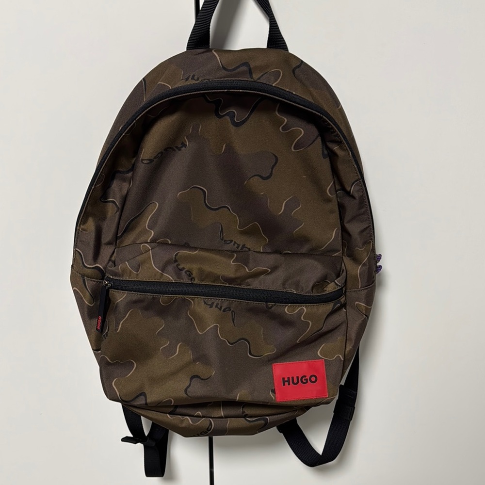 HUGO Brown Backpack Minimalist Urban Design